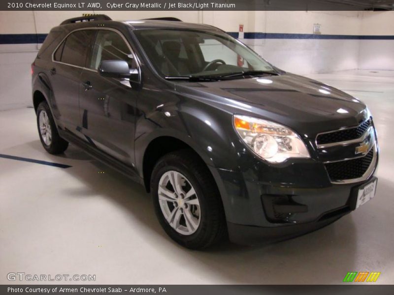 Cyber Gray Metallic / Jet Black/Light Titanium 2010 Chevrolet Equinox LT AWD