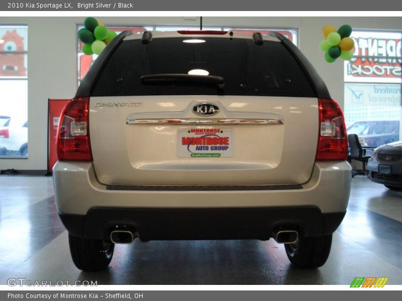 Bright Silver / Black 2010 Kia Sportage LX
