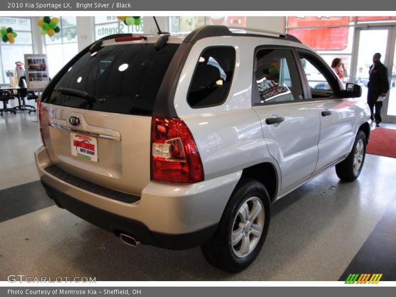 Bright Silver / Black 2010 Kia Sportage LX