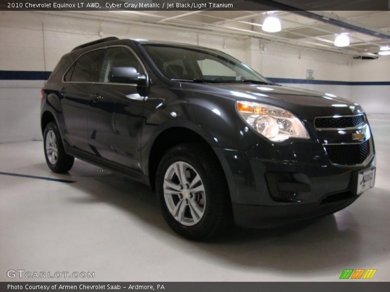 Cyber Gray Metallic / Jet Black/Light Titanium 2010 Chevrolet Equinox LT AWD