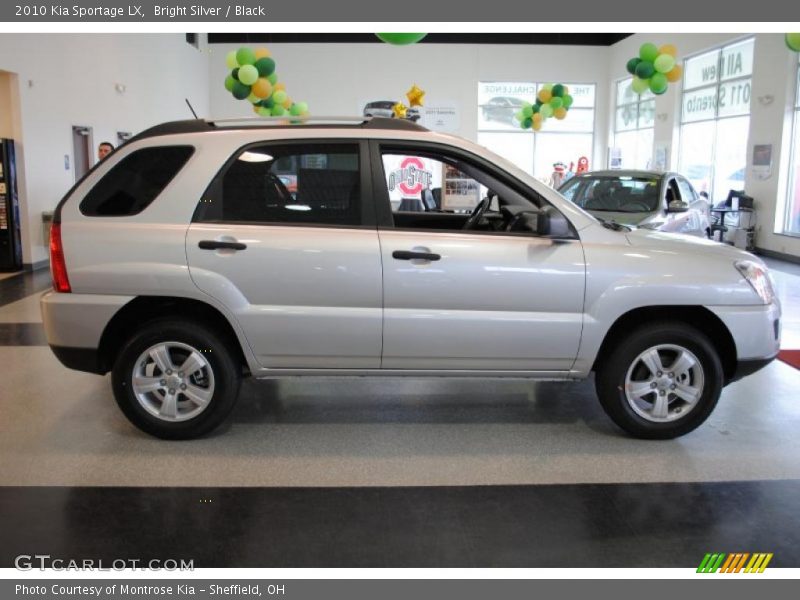 Bright Silver / Black 2010 Kia Sportage LX