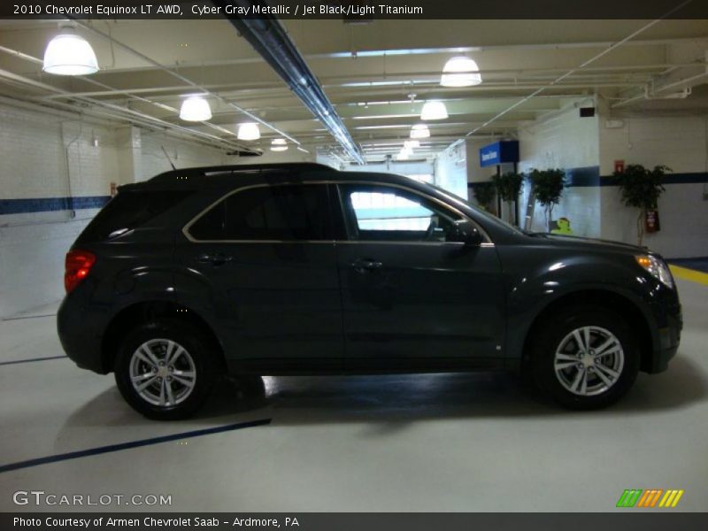 Cyber Gray Metallic / Jet Black/Light Titanium 2010 Chevrolet Equinox LT AWD