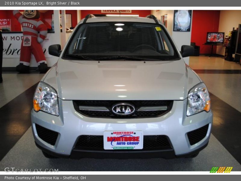 Bright Silver / Black 2010 Kia Sportage LX