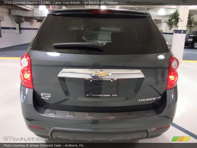 Cyber Gray Metallic / Jet Black/Light Titanium 2010 Chevrolet Equinox LT AWD