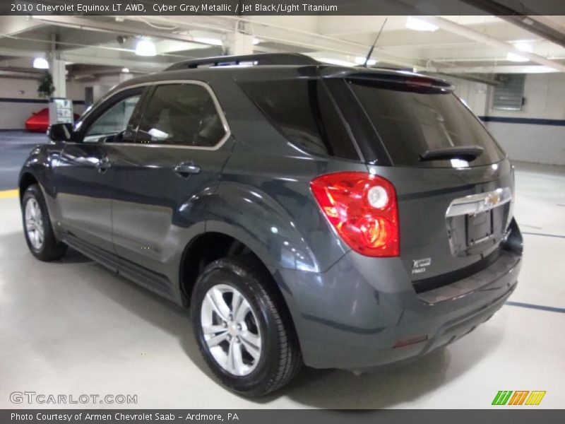 Cyber Gray Metallic / Jet Black/Light Titanium 2010 Chevrolet Equinox LT AWD