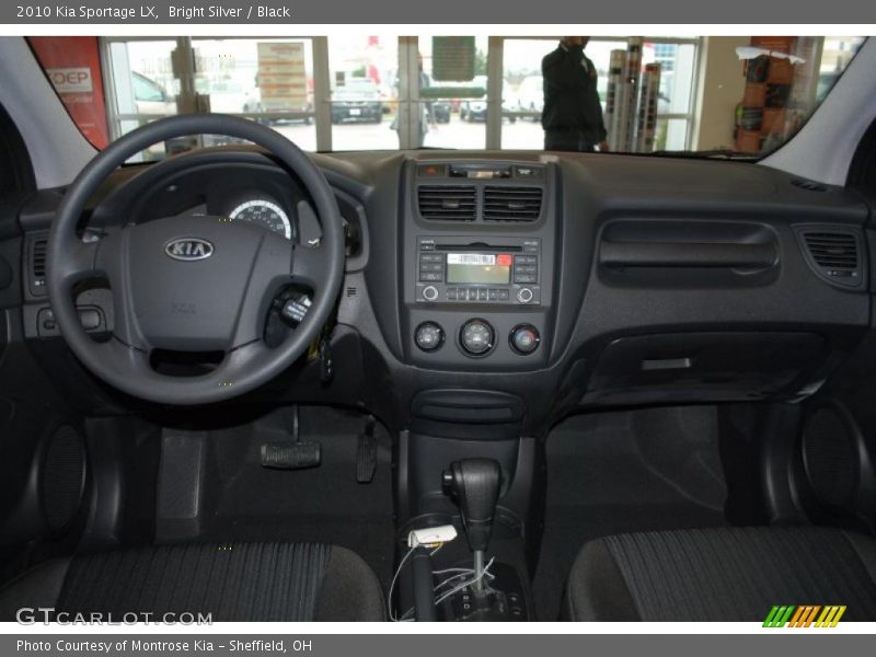Bright Silver / Black 2010 Kia Sportage LX