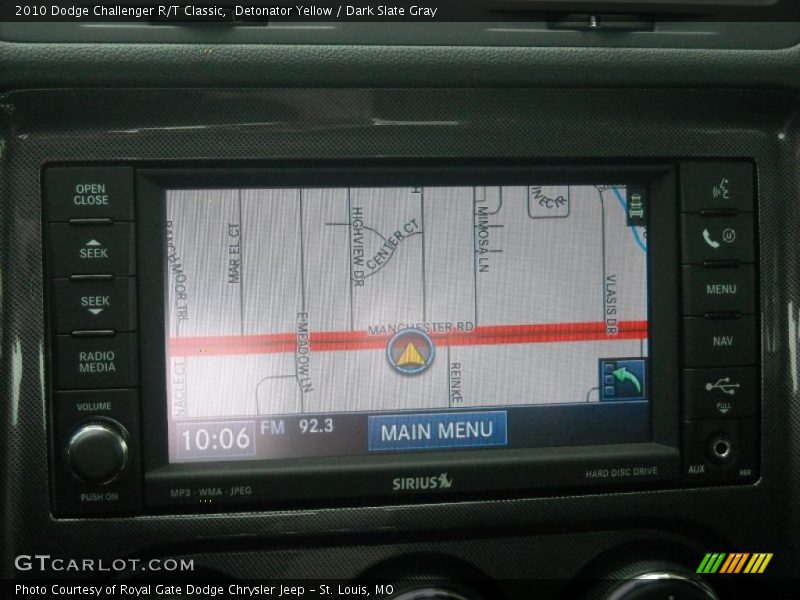 Detonator Yellow / Dark Slate Gray 2010 Dodge Challenger R/T Classic