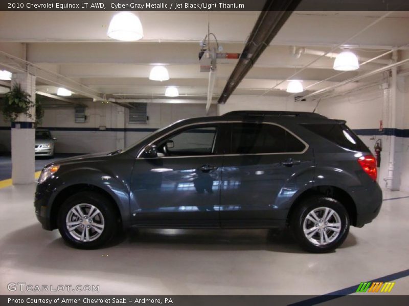 Cyber Gray Metallic / Jet Black/Light Titanium 2010 Chevrolet Equinox LT AWD