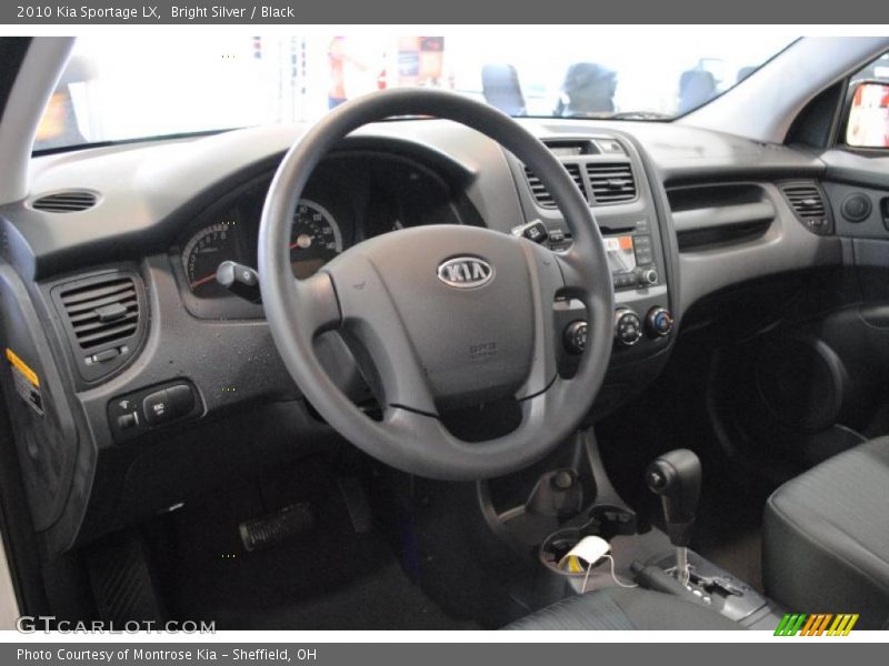 Bright Silver / Black 2010 Kia Sportage LX