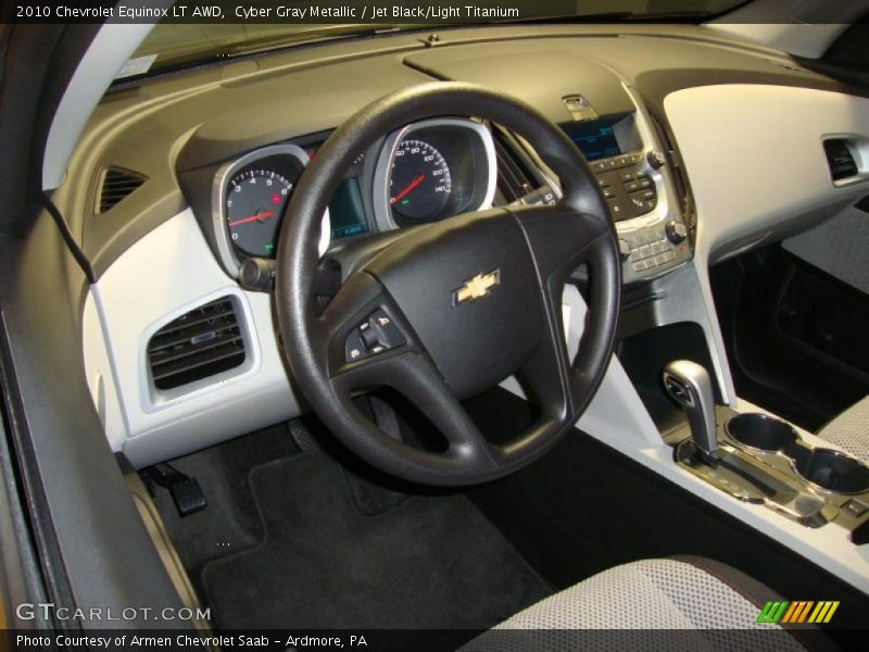 Cyber Gray Metallic / Jet Black/Light Titanium 2010 Chevrolet Equinox LT AWD