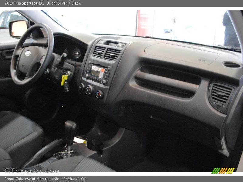 Bright Silver / Black 2010 Kia Sportage LX