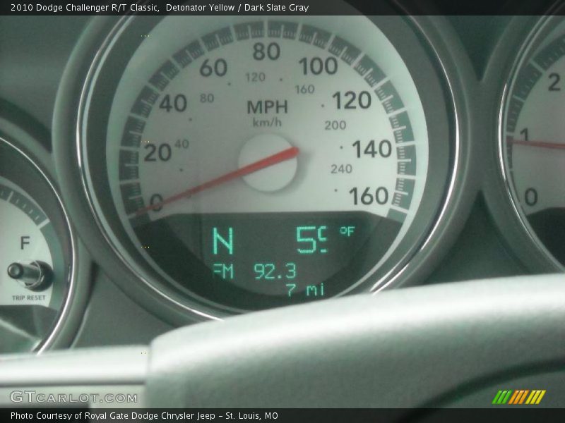 Detonator Yellow / Dark Slate Gray 2010 Dodge Challenger R/T Classic