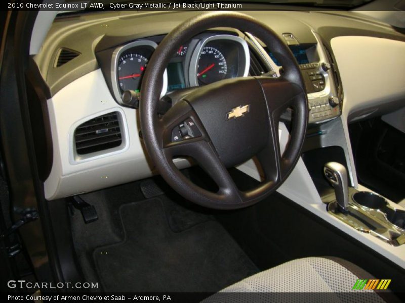 Cyber Gray Metallic / Jet Black/Light Titanium 2010 Chevrolet Equinox LT AWD