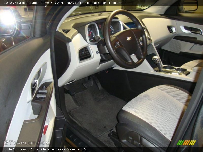 Cyber Gray Metallic / Jet Black/Light Titanium 2010 Chevrolet Equinox LT AWD