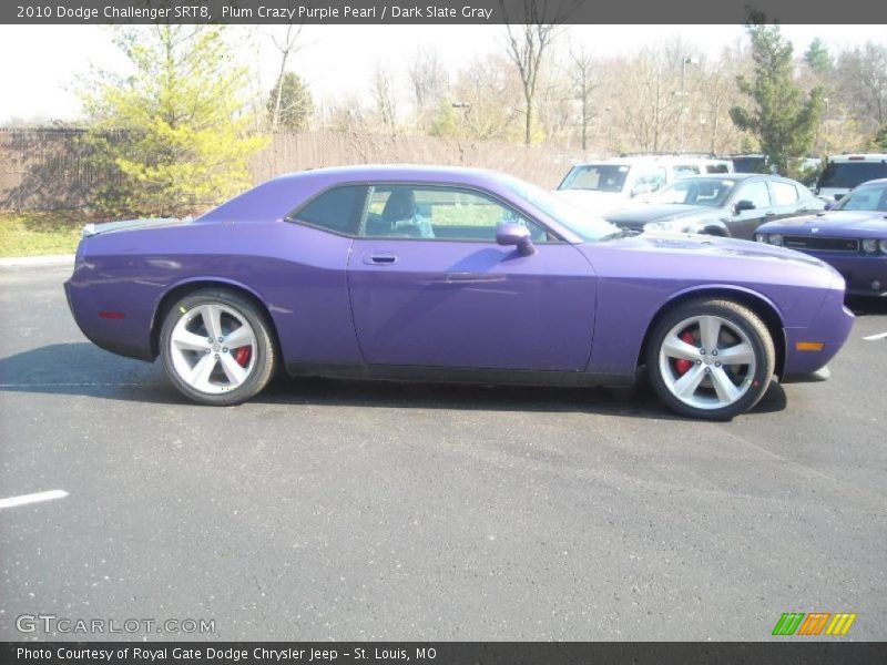 Plum Crazy Purple Pearl / Dark Slate Gray 2010 Dodge Challenger SRT8