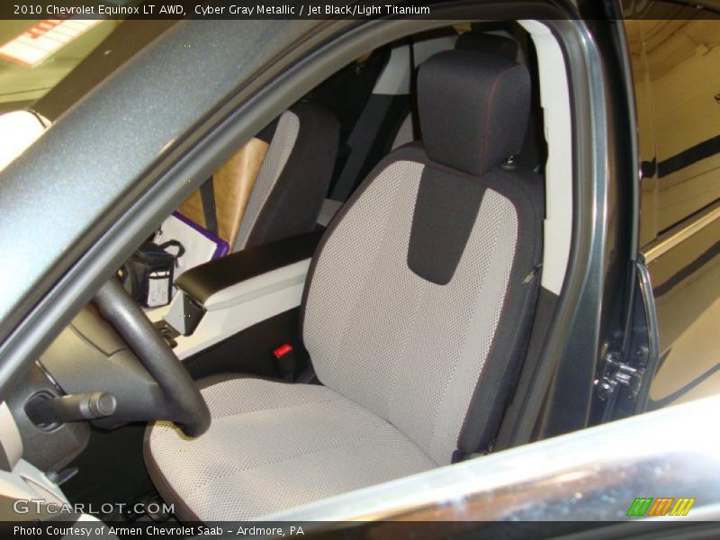 Cyber Gray Metallic / Jet Black/Light Titanium 2010 Chevrolet Equinox LT AWD