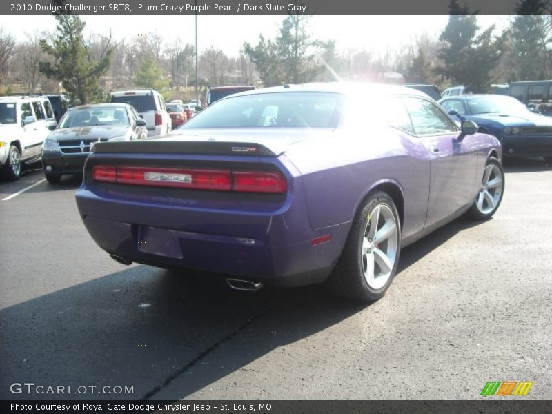 Plum Crazy Purple Pearl / Dark Slate Gray 2010 Dodge Challenger SRT8