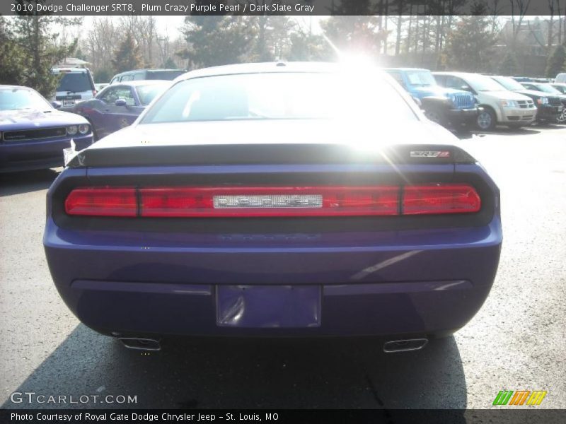 Plum Crazy Purple Pearl / Dark Slate Gray 2010 Dodge Challenger SRT8