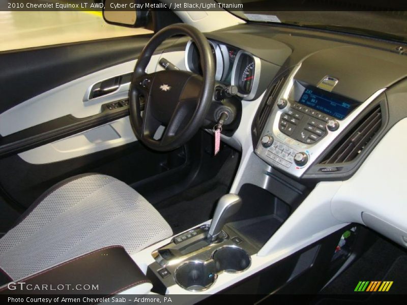 Cyber Gray Metallic / Jet Black/Light Titanium 2010 Chevrolet Equinox LT AWD