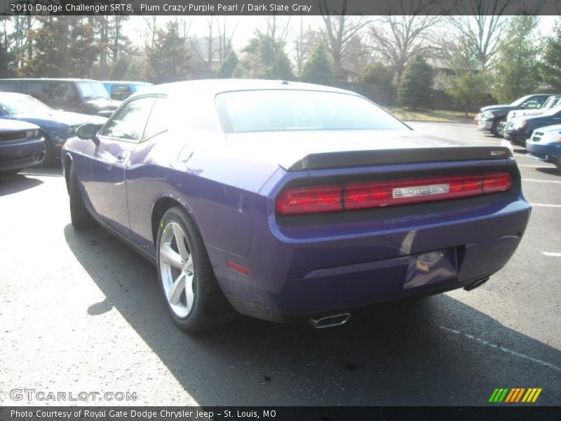 Plum Crazy Purple Pearl / Dark Slate Gray 2010 Dodge Challenger SRT8