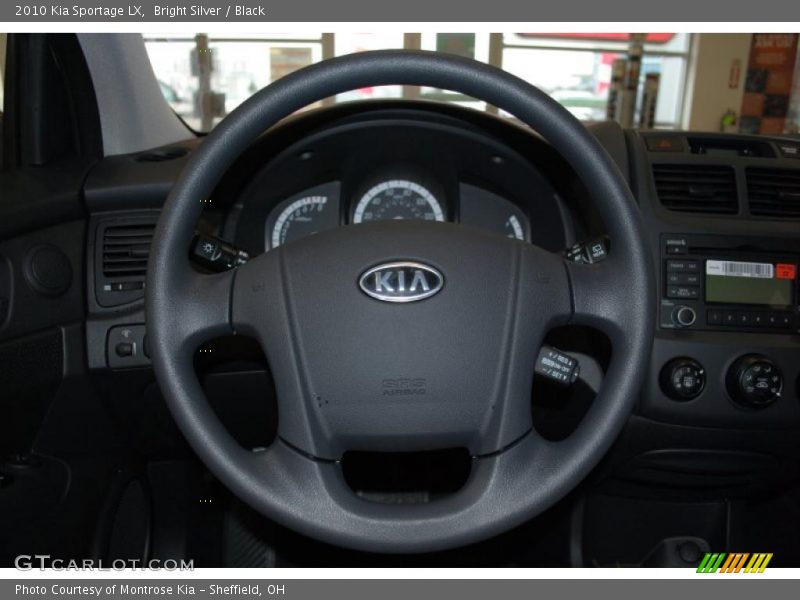 Bright Silver / Black 2010 Kia Sportage LX