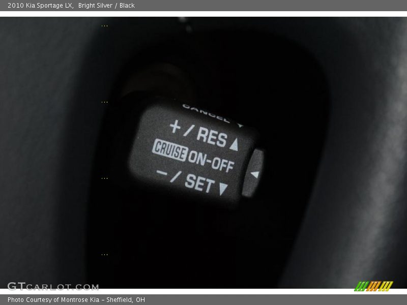 Bright Silver / Black 2010 Kia Sportage LX