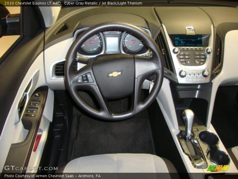 Cyber Gray Metallic / Jet Black/Light Titanium 2010 Chevrolet Equinox LT AWD