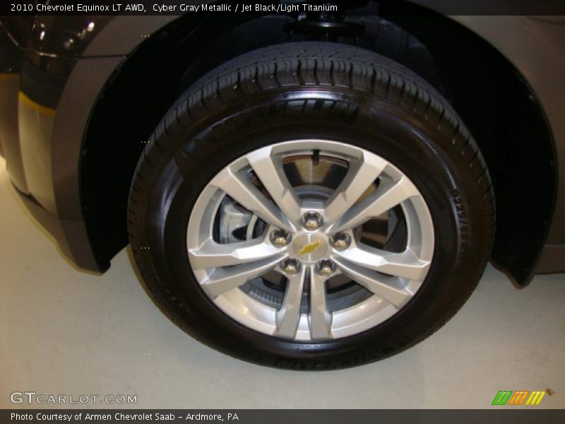 Cyber Gray Metallic / Jet Black/Light Titanium 2010 Chevrolet Equinox LT AWD