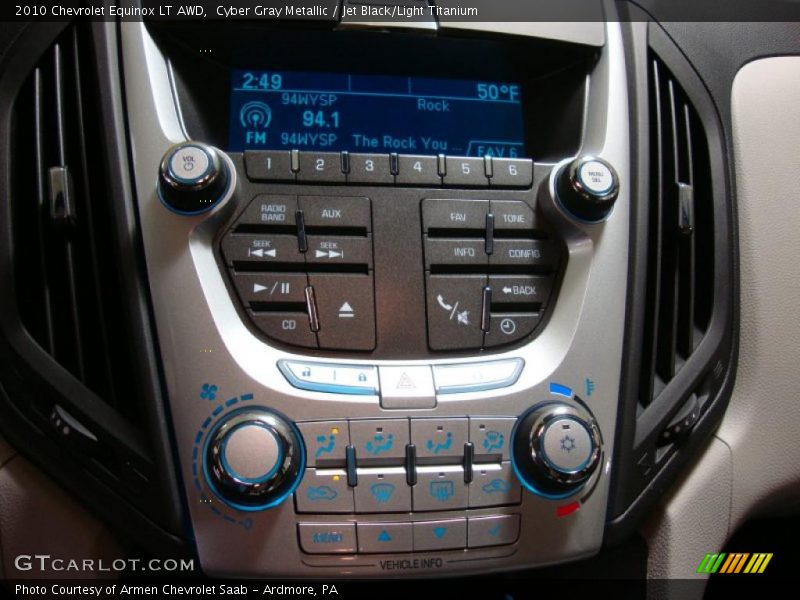 Cyber Gray Metallic / Jet Black/Light Titanium 2010 Chevrolet Equinox LT AWD
