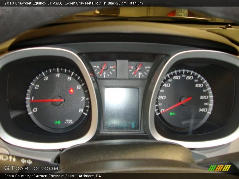 Cyber Gray Metallic / Jet Black/Light Titanium 2010 Chevrolet Equinox LT AWD