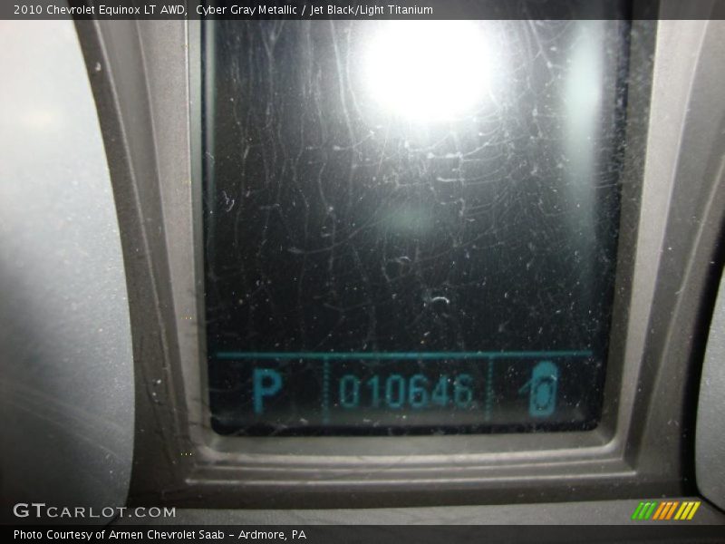 Cyber Gray Metallic / Jet Black/Light Titanium 2010 Chevrolet Equinox LT AWD