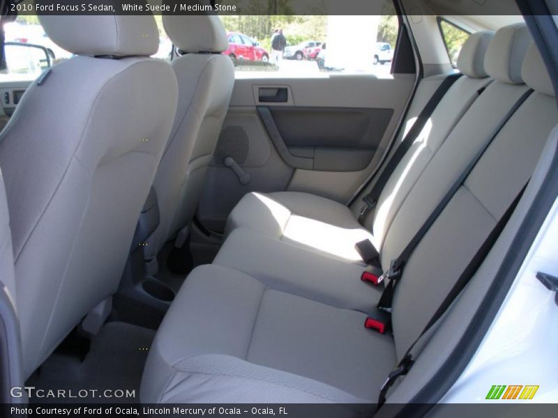 White Suede / Medium Stone 2010 Ford Focus S Sedan