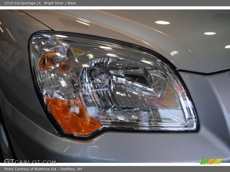 Bright Silver / Black 2010 Kia Sportage LX