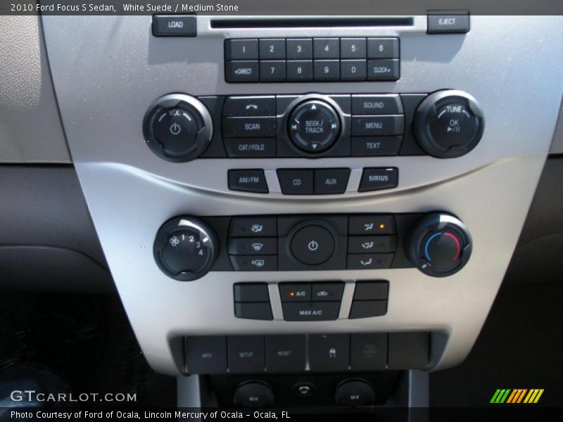 White Suede / Medium Stone 2010 Ford Focus S Sedan