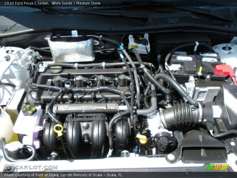 White Suede / Medium Stone 2010 Ford Focus S Sedan