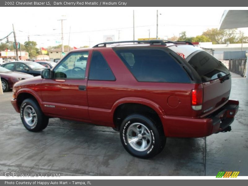 Dark Cherry Red Metallic / Medium Gray 2002 Chevrolet Blazer LS