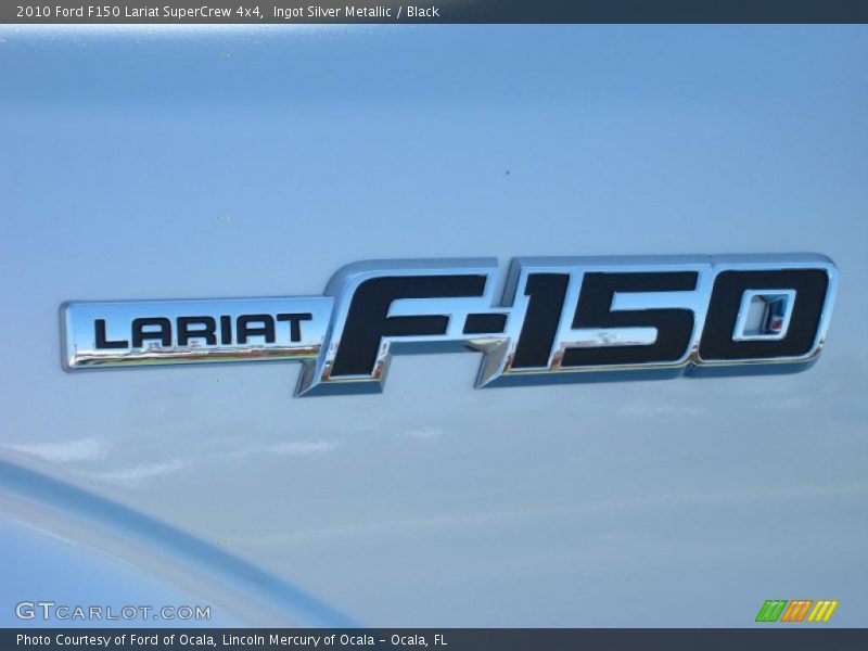 Ingot Silver Metallic / Black 2010 Ford F150 Lariat SuperCrew 4x4