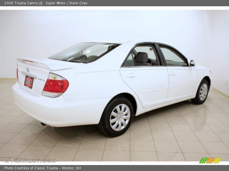 Super White / Stone Gray 2006 Toyota Camry LE