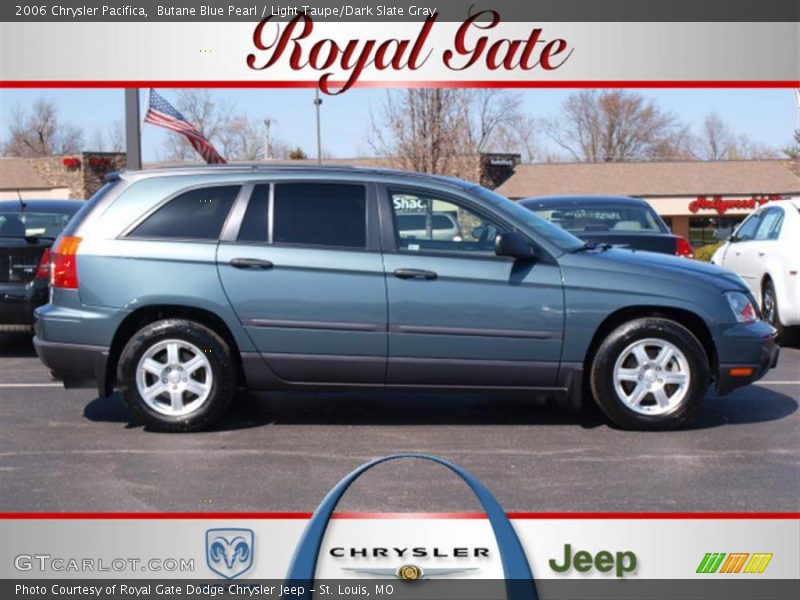 Butane Blue Pearl / Light Taupe/Dark Slate Gray 2006 Chrysler Pacifica