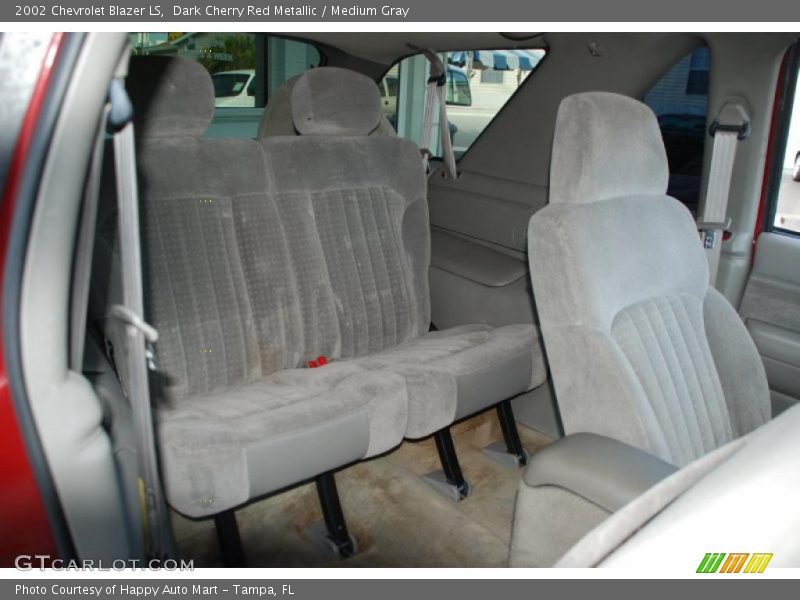 Dark Cherry Red Metallic / Medium Gray 2002 Chevrolet Blazer LS