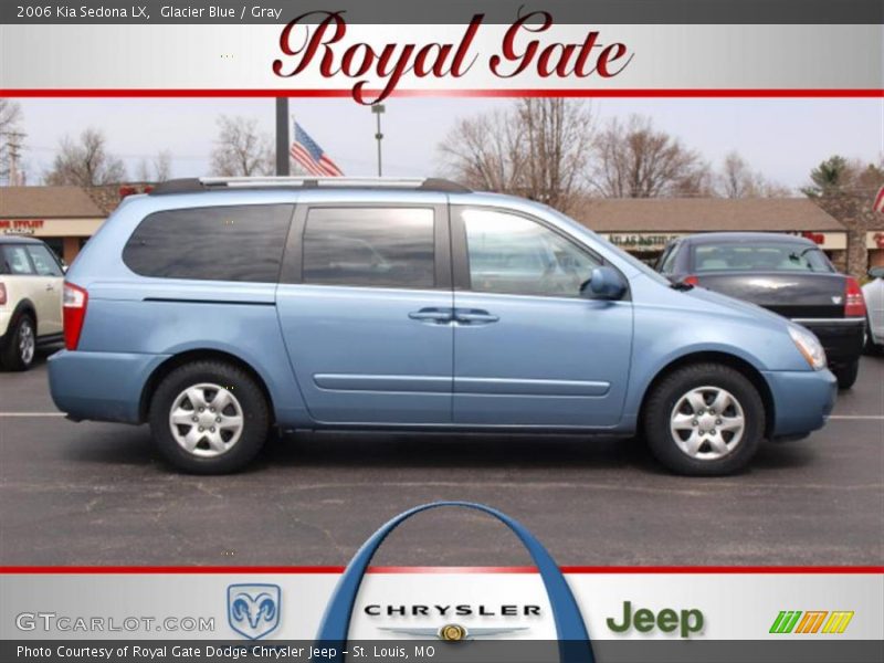 Glacier Blue / Gray 2006 Kia Sedona LX