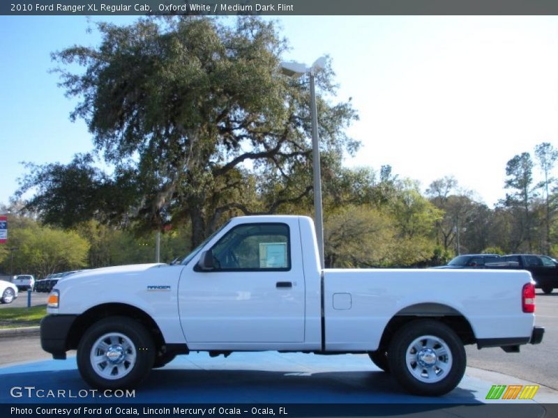 Oxford White / Medium Dark Flint 2010 Ford Ranger XL Regular Cab