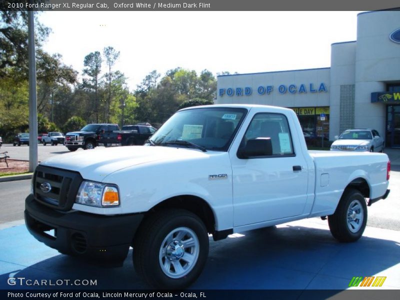 Oxford White / Medium Dark Flint 2010 Ford Ranger XL Regular Cab