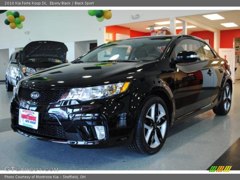 Ebony Black / Black Sport 2010 Kia Forte Koup SX