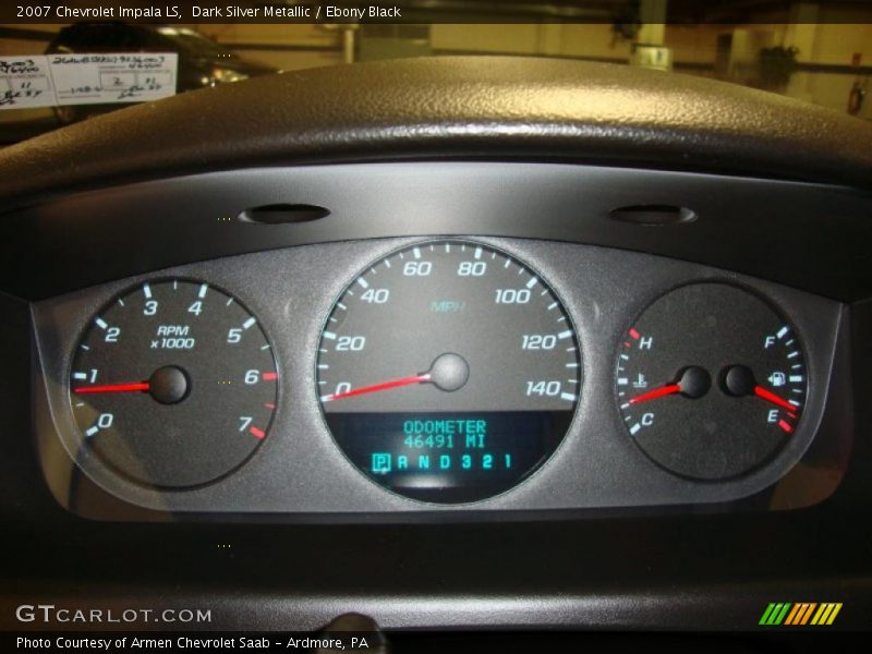 Dark Silver Metallic / Ebony Black 2007 Chevrolet Impala LS