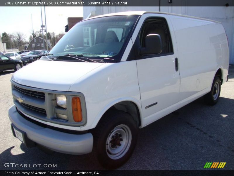 Summit White / Neutral 2002 Chevrolet Express 2500 Commercial Van