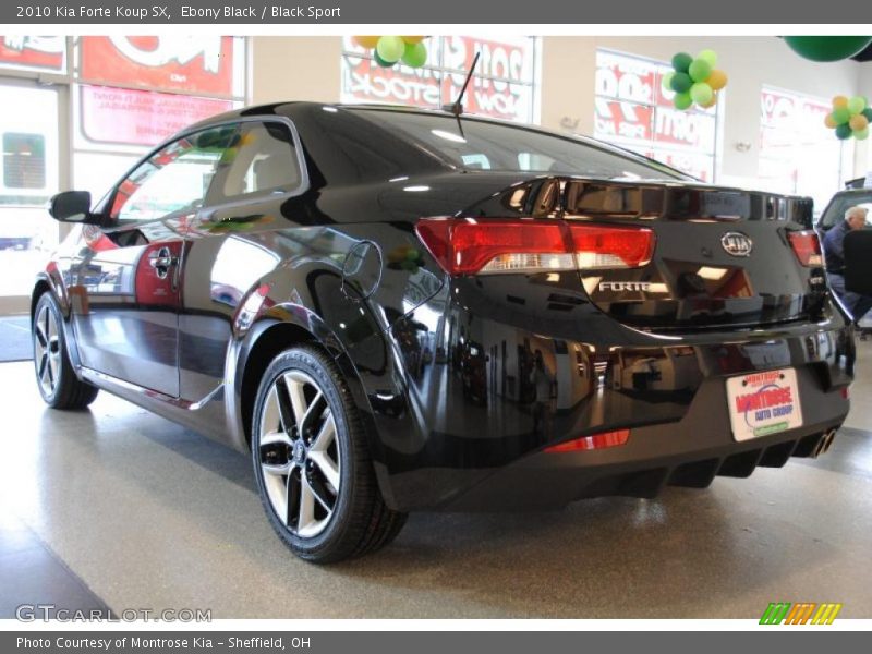 Ebony Black / Black Sport 2010 Kia Forte Koup SX
