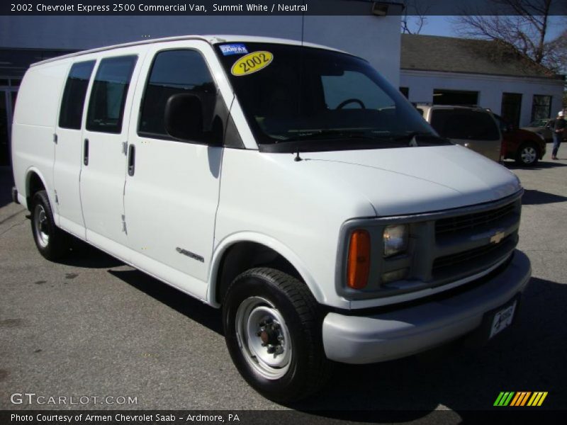 Summit White / Neutral 2002 Chevrolet Express 2500 Commercial Van