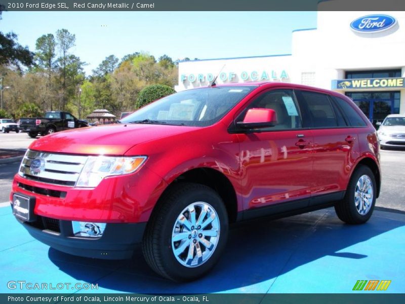 Red Candy Metallic / Camel 2010 Ford Edge SEL