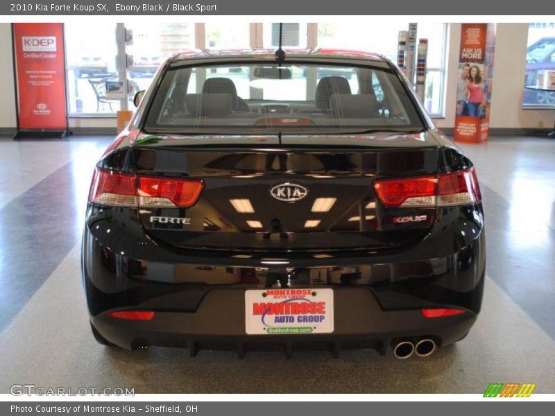 Ebony Black / Black Sport 2010 Kia Forte Koup SX